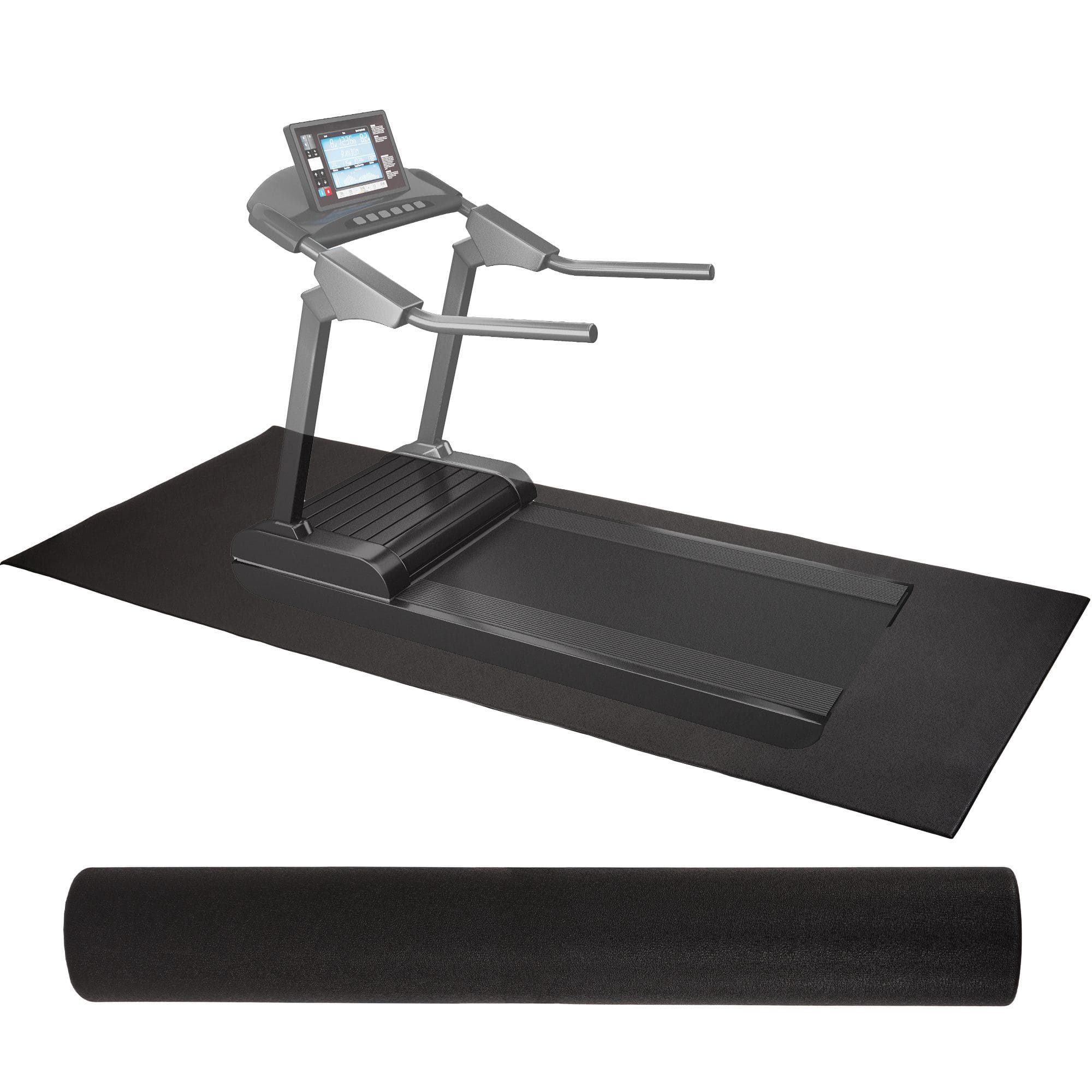 Elevon - BalanceFrom Fitness 3' x 6.5' High Density Gym Equipment Mat, Floor Protection - Black