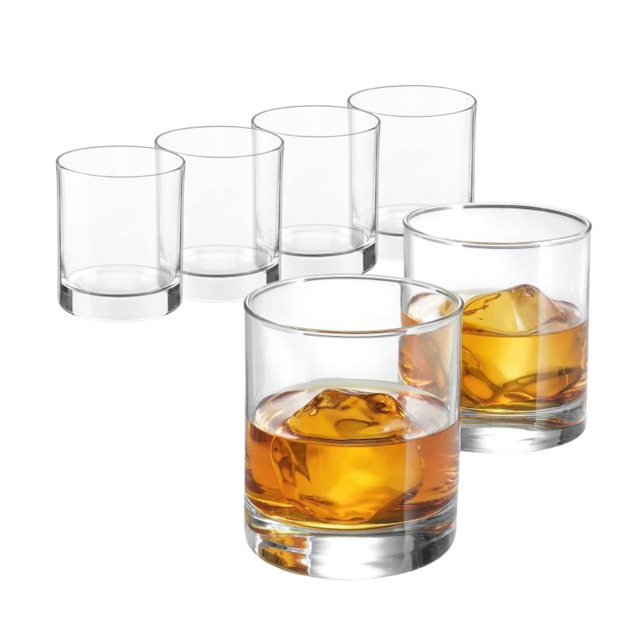 Bormioli Rocco - Cortina Whiskey Glasses, Set of 6 - 6.5 Oz Weighted Lowball Tumblers - Clear price history on PriceWatchPro