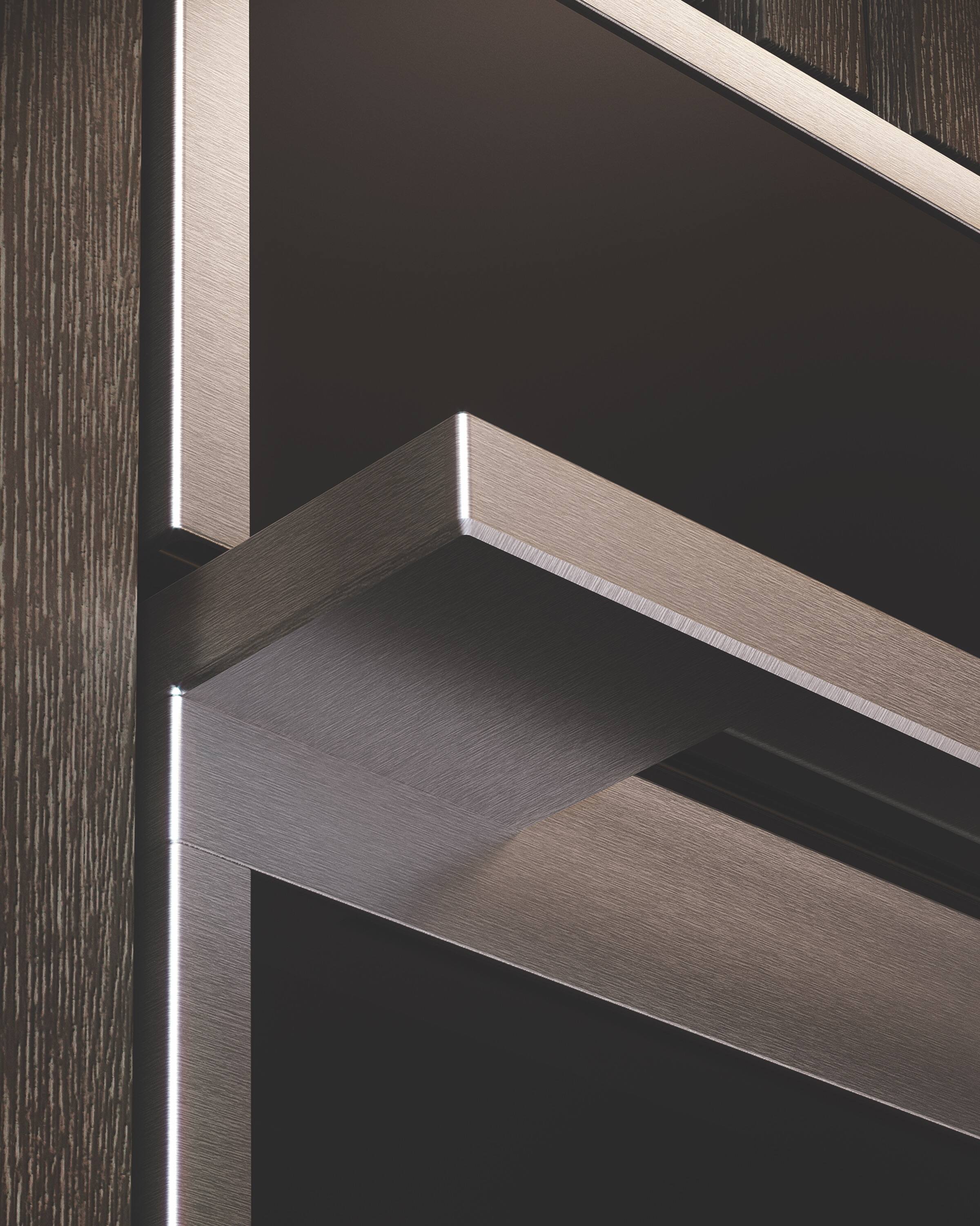 Angle. Monogram - 1.7 Cu. Ft. Convection Built-In Microwave with Sensor Cooking and Five in One 120V Advantium Technology - Stainless Steel.