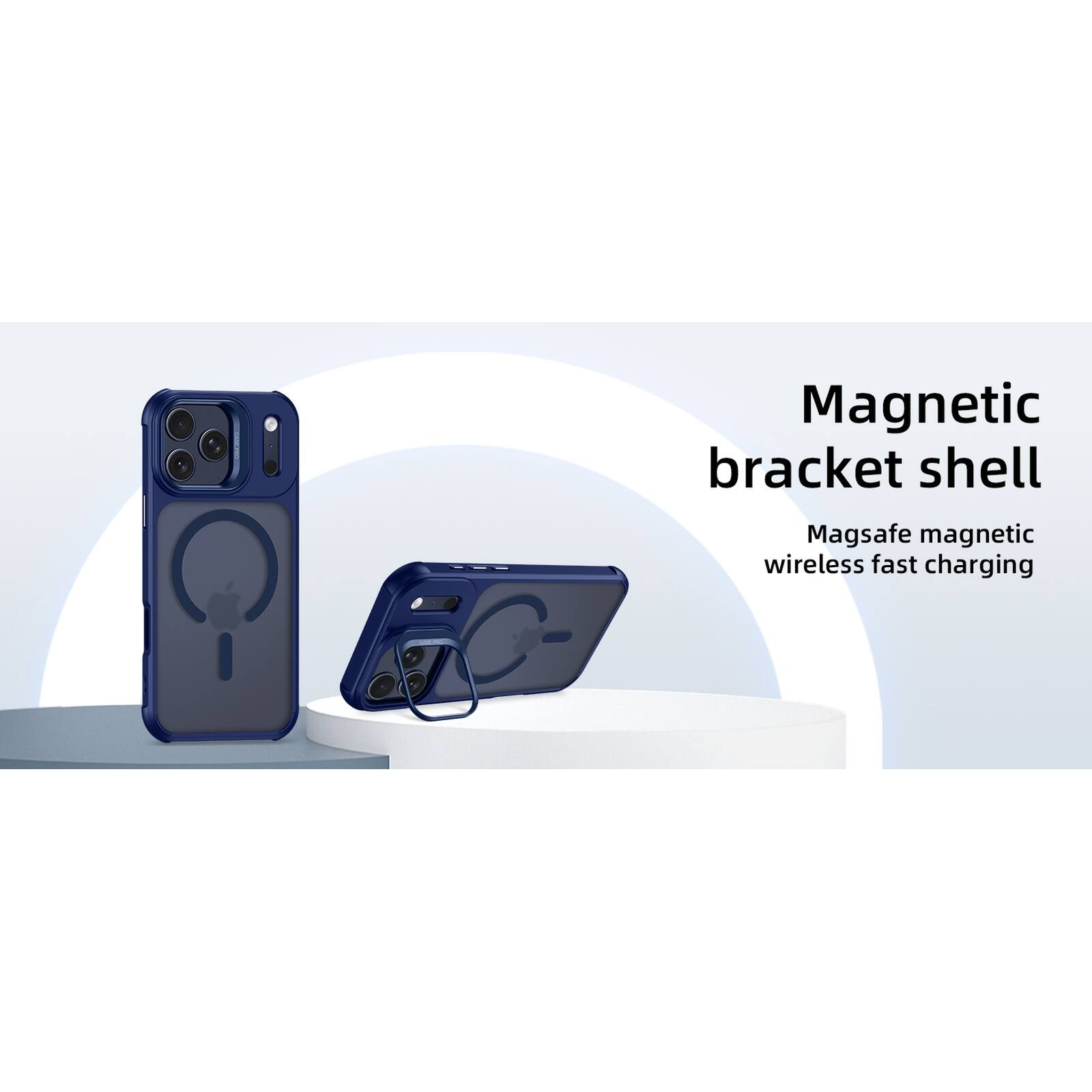 Magnetic bracket shell  
Magsafe magnetic wireless fast charging