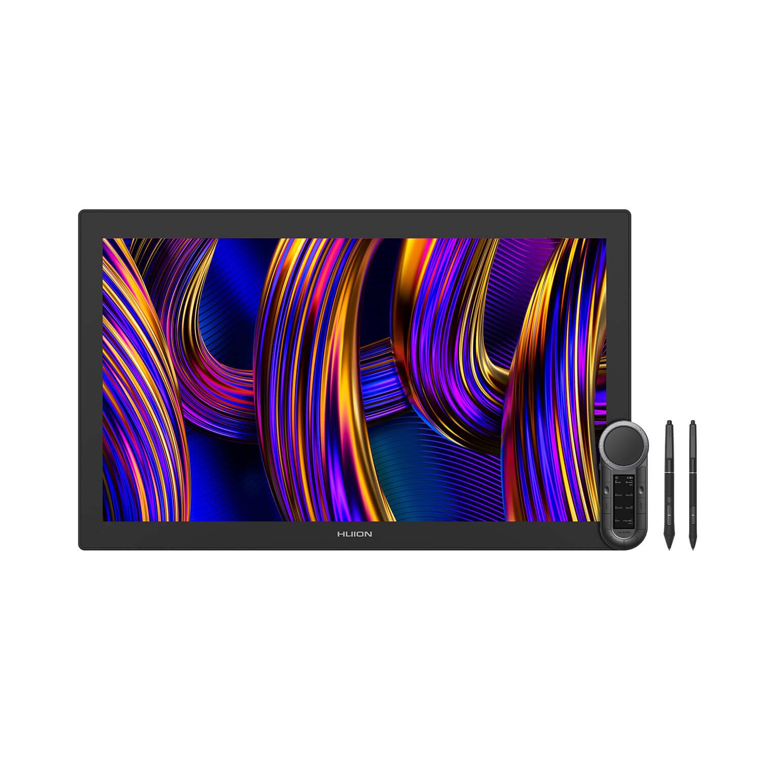 Front. Huion - Kamvas Pro 27 4K UHD 144Hz Pen Display for Professional Creators - Black.