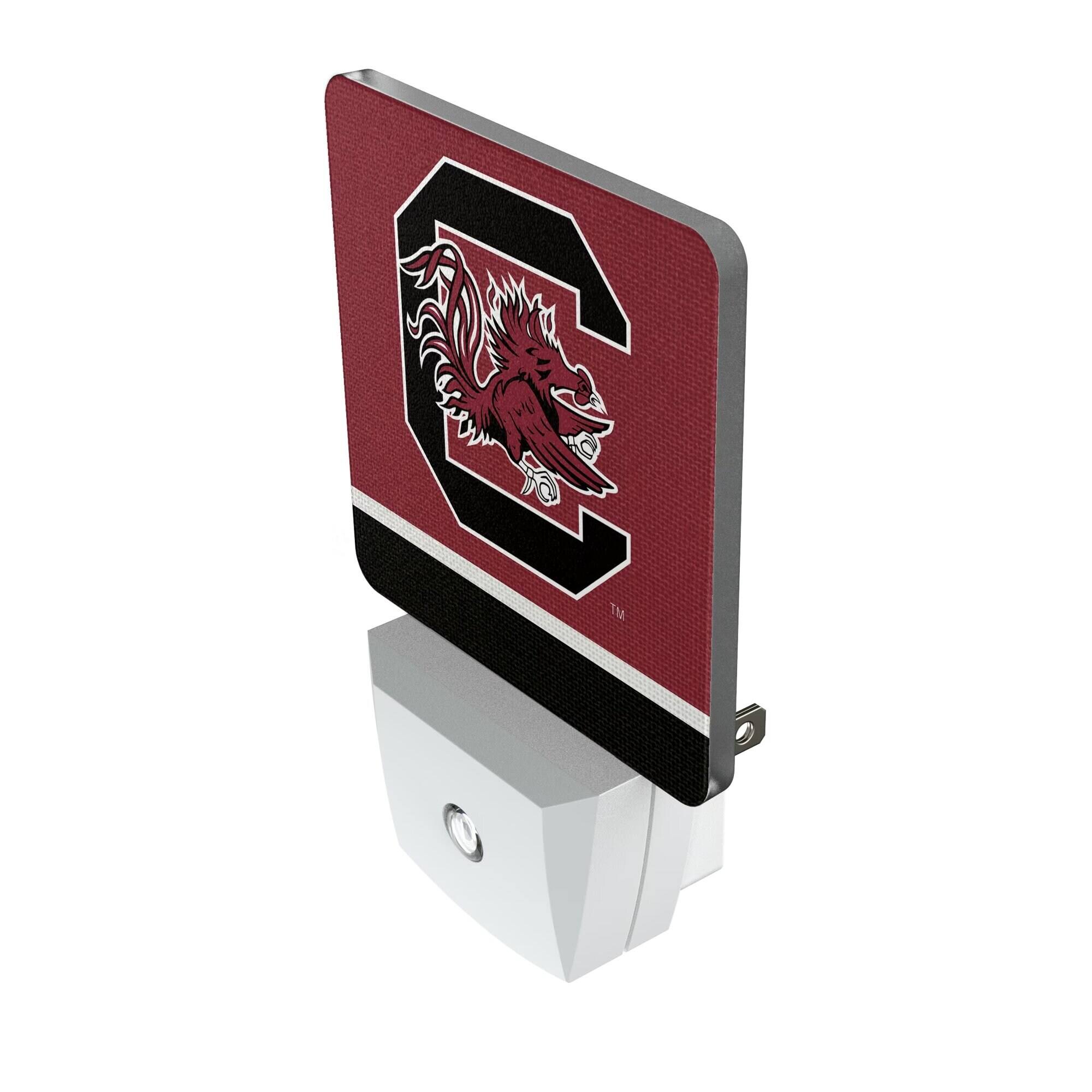 Alt View 1. Keyscaper - South Carolina Gamecocks Stripe Design Nightlight 2-Pack - Multicolor.