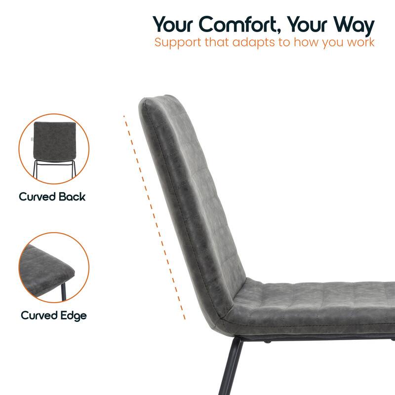 Your Comfort, Your Way  
Support that adapts to how you work  

- Curved Back  
- Curved Edge