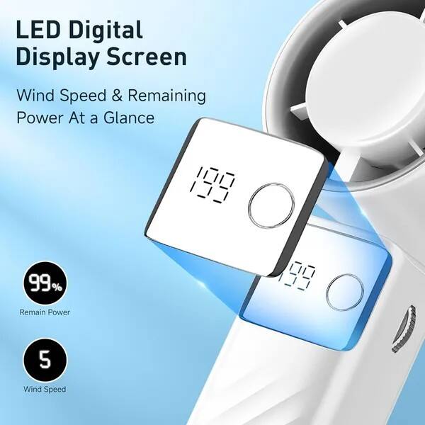 LED Digital Display Screen  
Wind Speed & Remaining Power At a Glance  
199  
99% Remain Power  
99  
5 Wind Speed