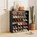 Alt View 1. Costway - Costway 3 PCS Stackable Shoe Rack 31-Inch Horizontal Organizer 2-tier StorageShelf - Black.