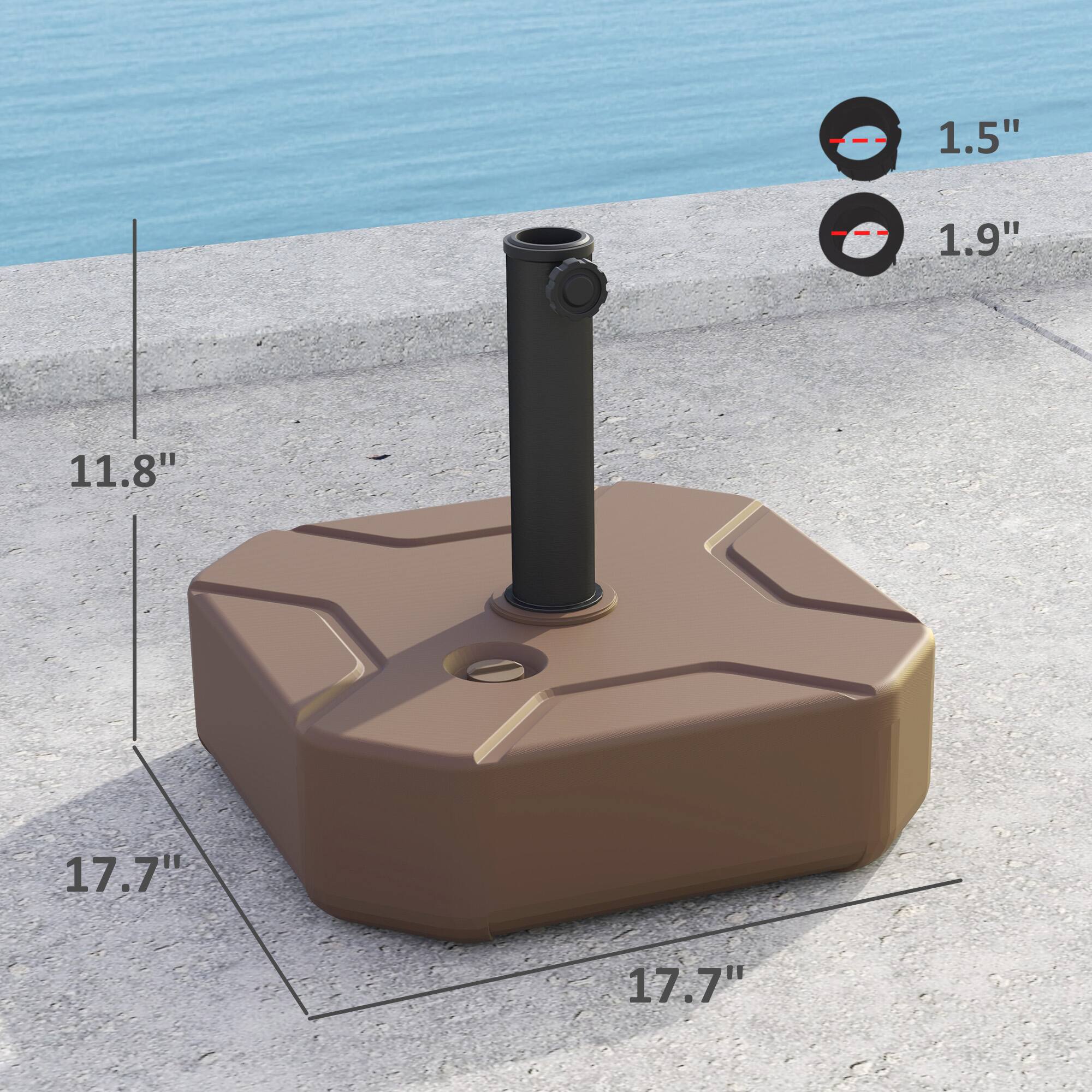 17.7", 17.7", 11.8", 1.9", 1.5"