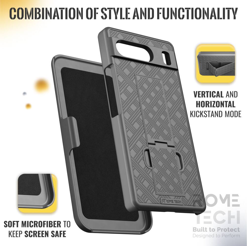 COMBINATION OF STYLE AND FUNCTIONALITY

VERTICAL AND HORIZONTAL KICKSTAND MODE

SOFT MICROFIBER TO KEEP SCREEN SAFE

Built to Protect
Designed to Perform