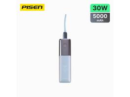 PISEN - Power GlamVolt 5000mAh 30W Fast Charging Power Bank TS-D327 Blue