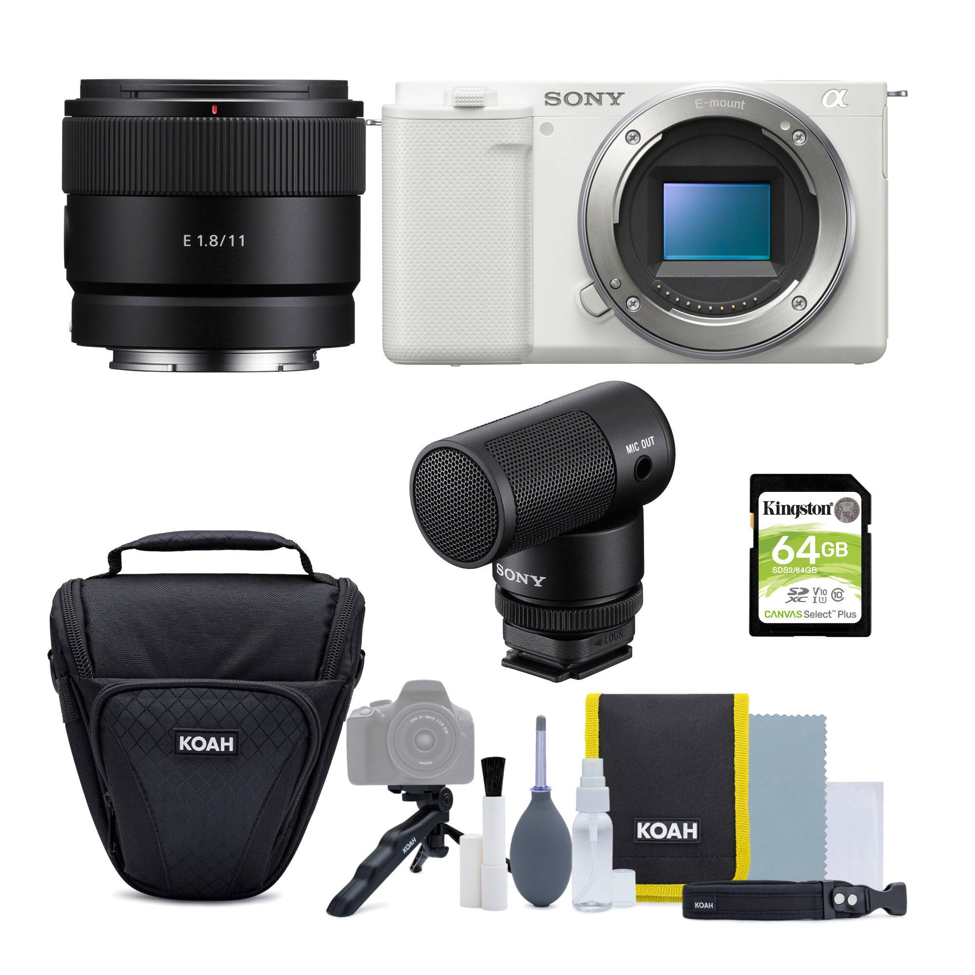SONY E-mount E 1.8/11  
MIC OUT  
SONY A10  
Kingston 64GB SD3/4GB  
CANVAS Select Plus  
KOAH  
KOAH  
KOAH