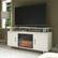 Left. Ameriwood Home - Merritt Avenue Fireplace TV Console (74") - Ivory Oak.