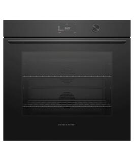 Fisher & Paykel - 30" 4.9 Cu. Ft. Single Oven, 5" Touchscreen w/Dial, Self-Cleaning - Contemporary (Soft - Black