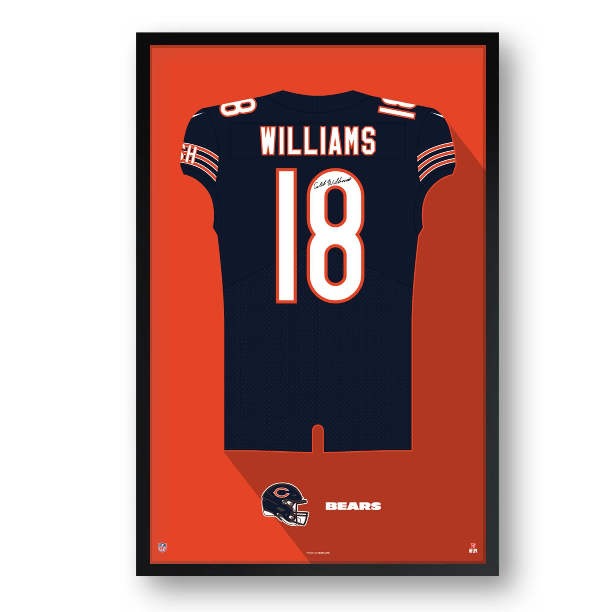 Caleb Williams Chicago Bears Framed 27" x 39" Jersey Art Print