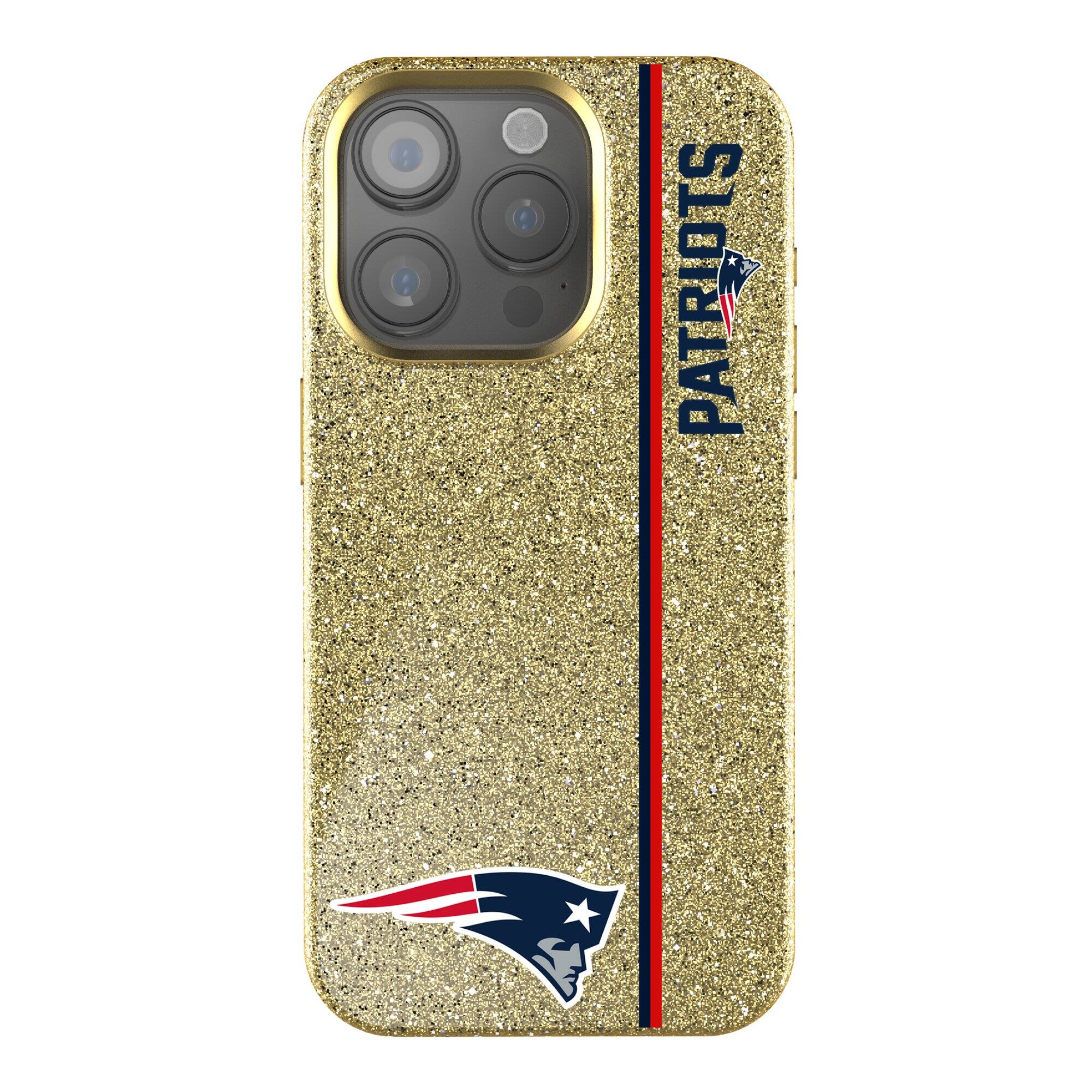 Front. Keyscaper - iPhone Bling Case - 15 Pro Max - Gold.