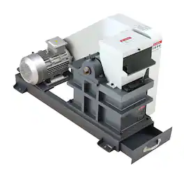 VEVOR - Jaw Crusher Machine, 2.2KW High Power Rock Stone Crush Machine, 6.10 x 5.12 inch Feeding Port, 1740 RPM Speed Stone - White;Gray