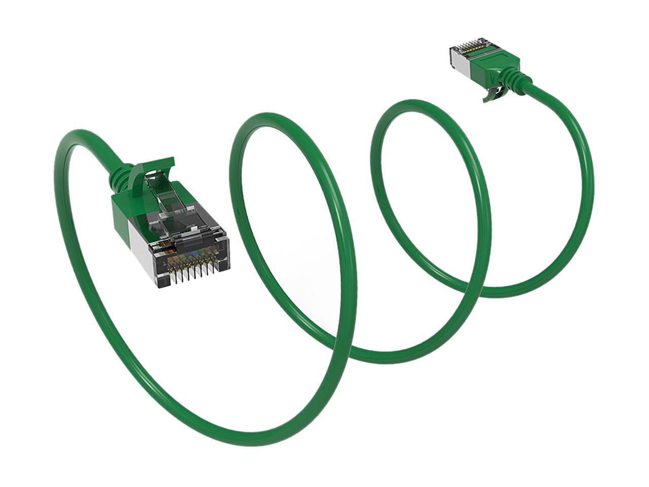 Alt View 1. Nippon Labs - Nippon Labs 60CAT8-02-30GN Cat8 2ft 40Gbps 2000MHz Green Ethernet Cable.