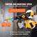 **CONTROL AND ADJUSTABLE SPEED**
Finish your drilling jobs without pain
- **Double Vibration Control**
Reduce Impact & Extend Using Time
- **Variable Speed**
For Drilling Different Materials
- **Maximum Revolution:** 940RPM
- **Max Impact Rate:** 4300BPM