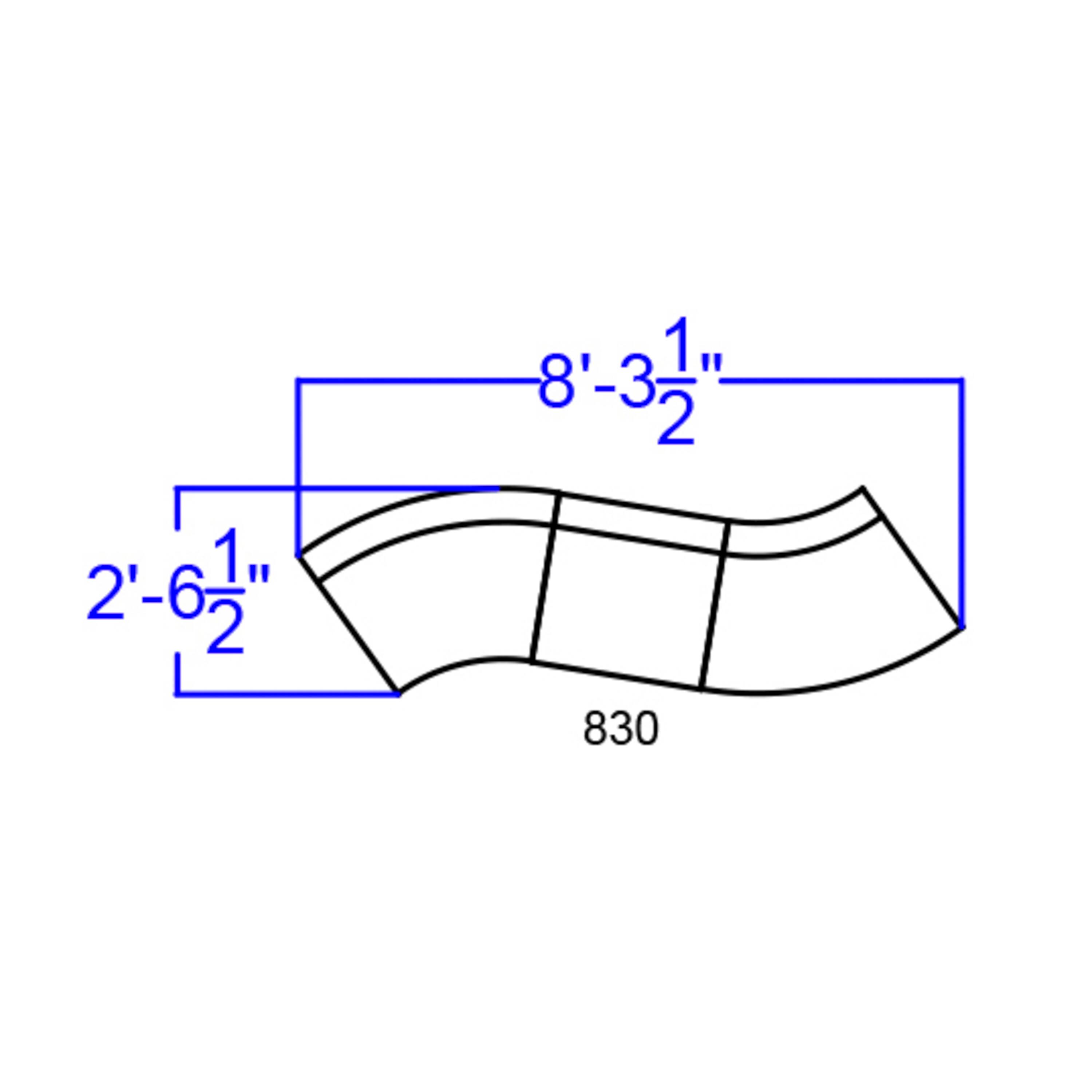2'-6 1/2"  
8'-3 1/2"  
830