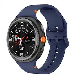StrapsCo - Active Band Silicone Rubber Watch Strap For Samsung Galaxy Watch 8 (Short-Medium) - Midnight