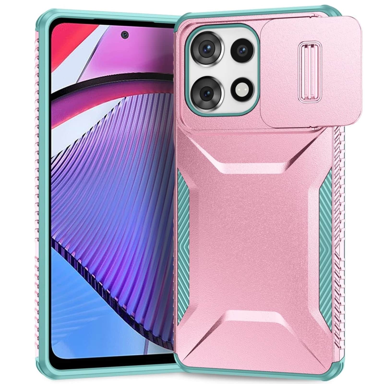 UUCOVER - For Motorola Moto G Power/Moto G Play (2025/2026) Dual Layer Case with Sliding Camera Lens Cover, Drop Protection Shell - Rosegold price history on PriceWatchPro