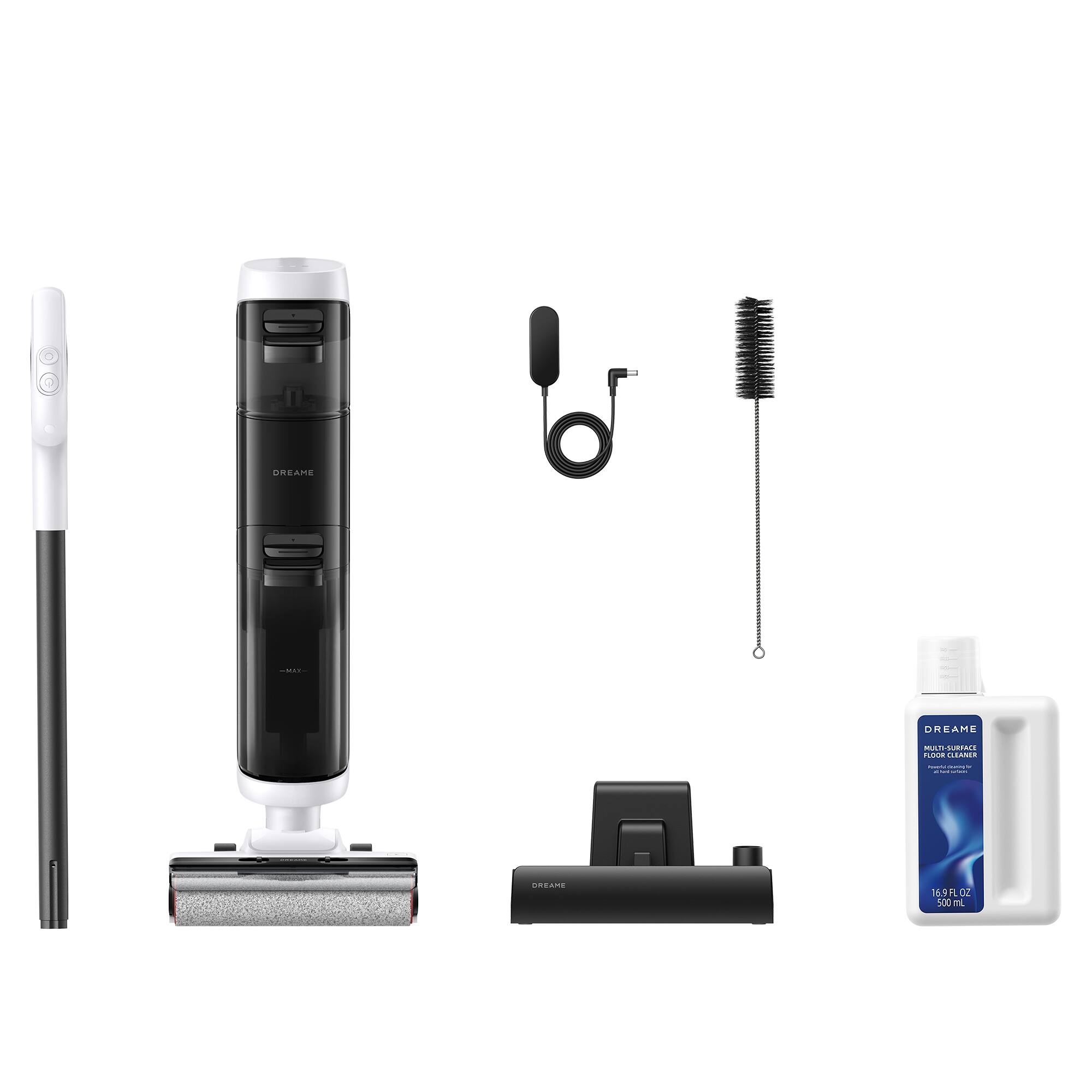 Dreame - FloorX 300 Cordless Wet Dry Vacuum & Floor Washer, Dual-Edge Brush, Self-Cleaning, 20 Min Runtime, for Hard Floors - White