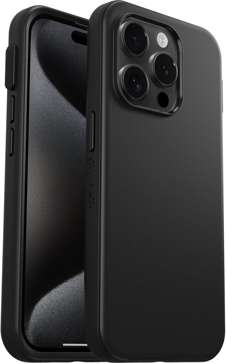 Alt View 2. OtterBox - OtterBox iPhone 15 Pro Symmetry Series with Enhanced Action Button - Black.