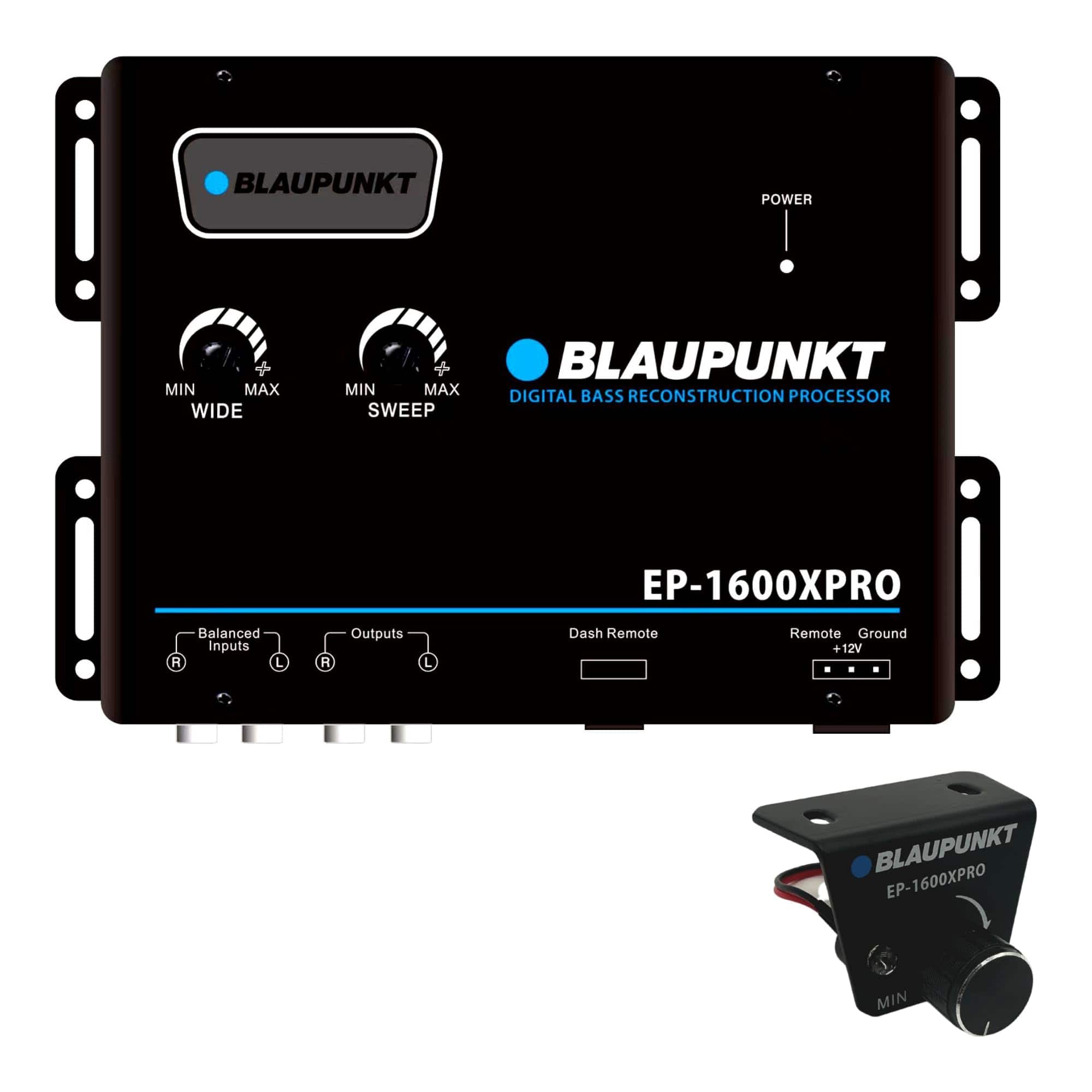 Blaupunkt - EP-1600XPRO Car Audio Booster Digital Bass Enhancer Processor - Black
