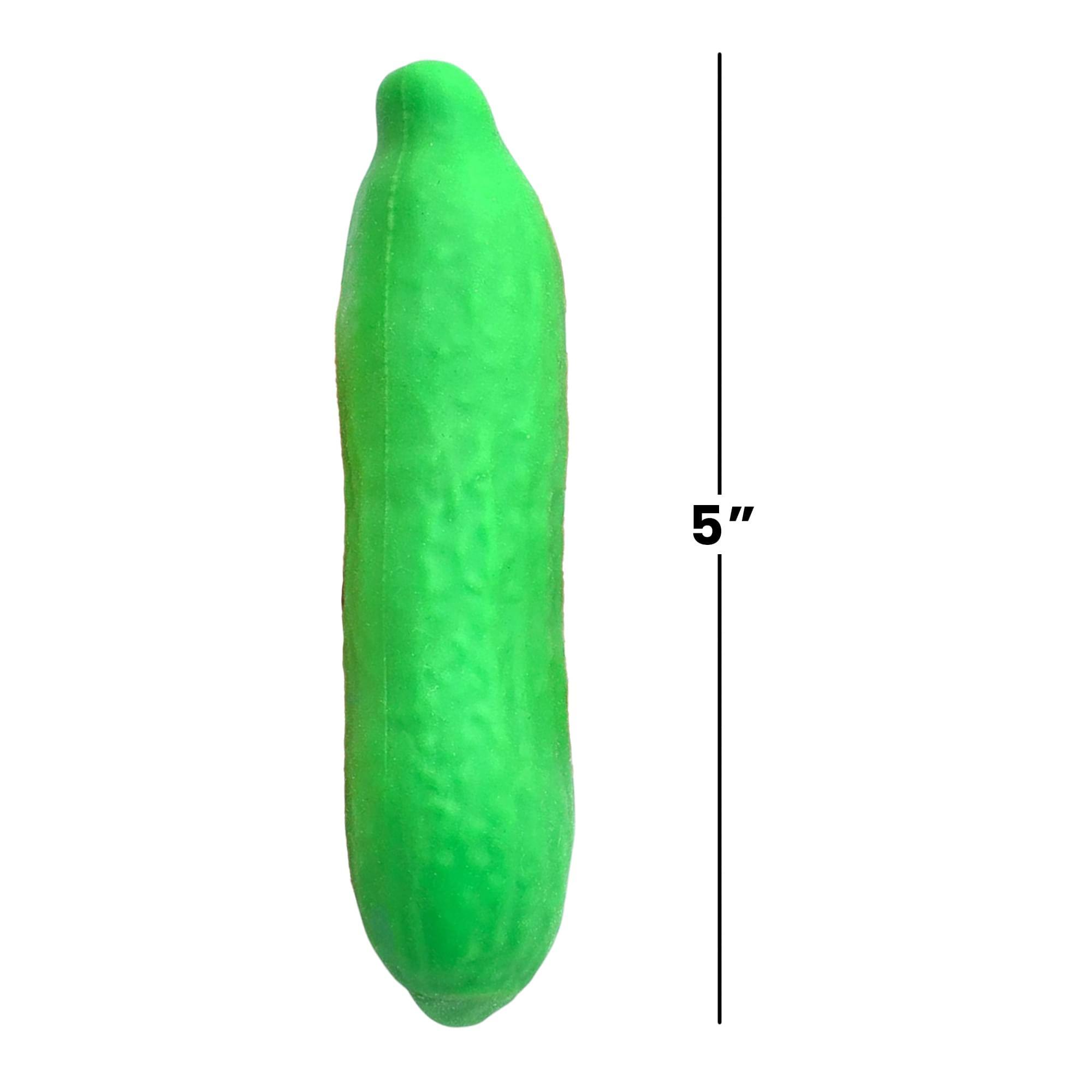 Alt View 1. Puka Creations - Pickle Squishy 5.5-Inch Stress Reliever | 1 Piece - Green.