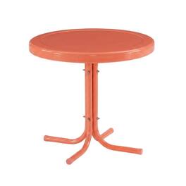 Crosley Furniture - Griffith Retro Outdoor Side Table - Coral Gloss