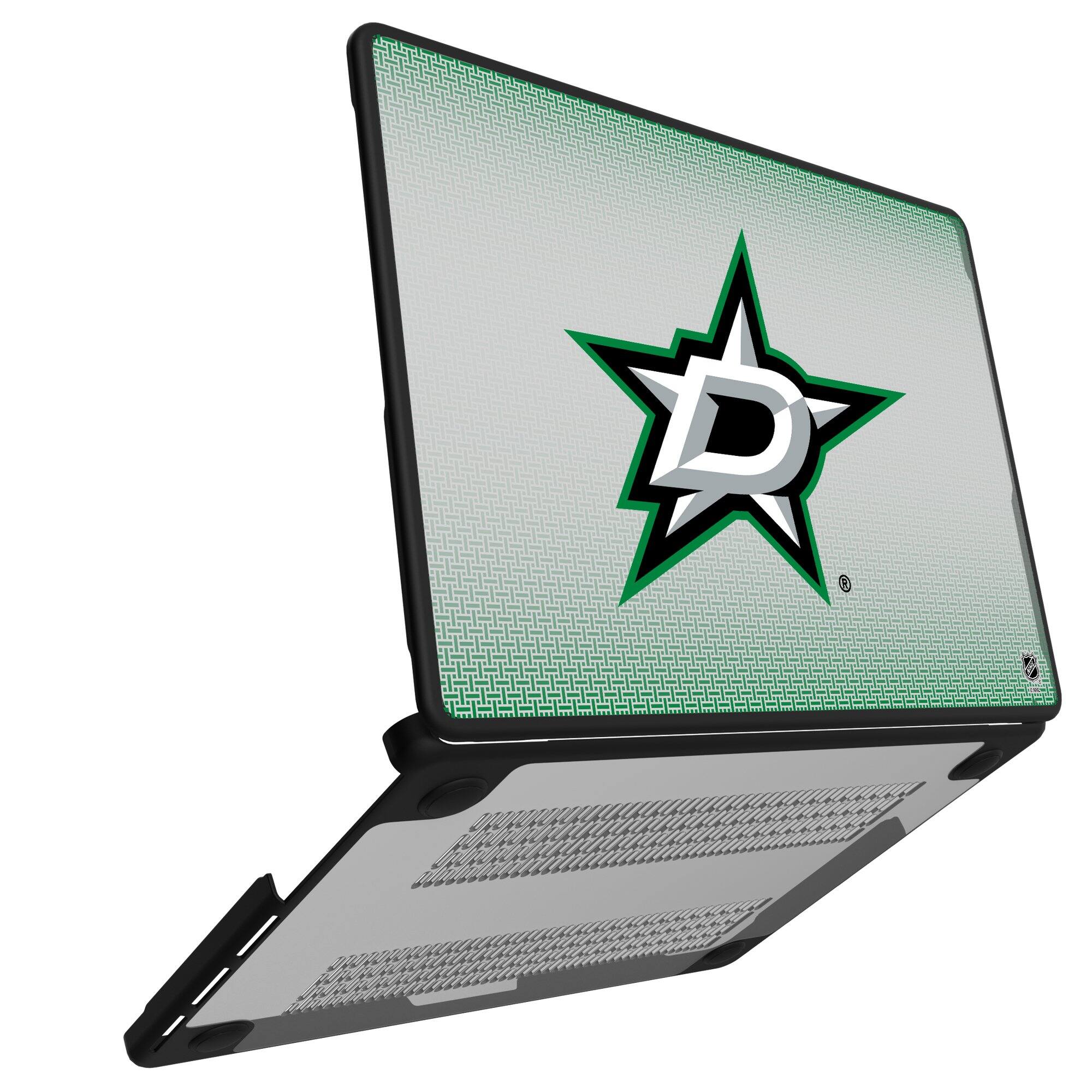 Alt View 1. Keyscaper - Dallas Stars Linen MacBook Case - Pro 14 in - Multicolor.