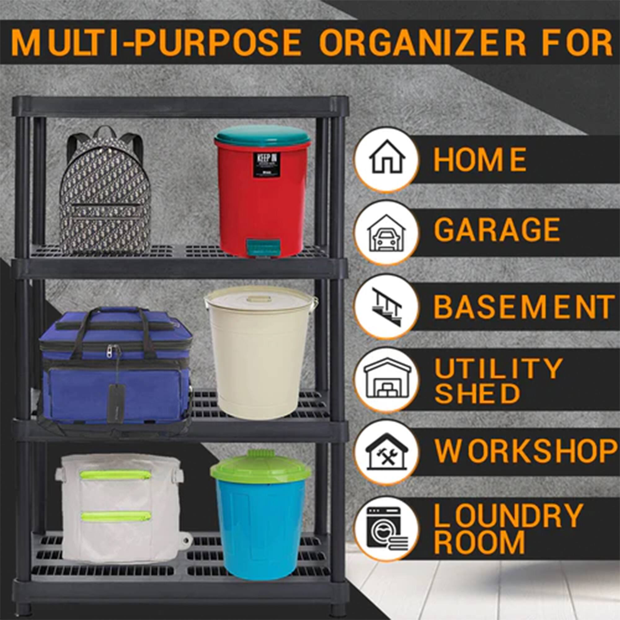 MULTI-PURPOSE ORGANIZER FOR  
HOME  
GARAGE  
BASEMENT  
UTILITY SHED  
WORKSHOP  
LAUNDRY ROOM