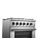 Alt View 13. Forno Appliances - 30 in. Wide 4 Burner Marco 4.32 Cu. Ft. Freestanding Dual Fuel Convection Range with Dual Ring Burner - Silver.