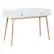 Angle Zoom. OSP Home Furnishings - Kayla Mid-Century Writing Desk - White/Light Wood.