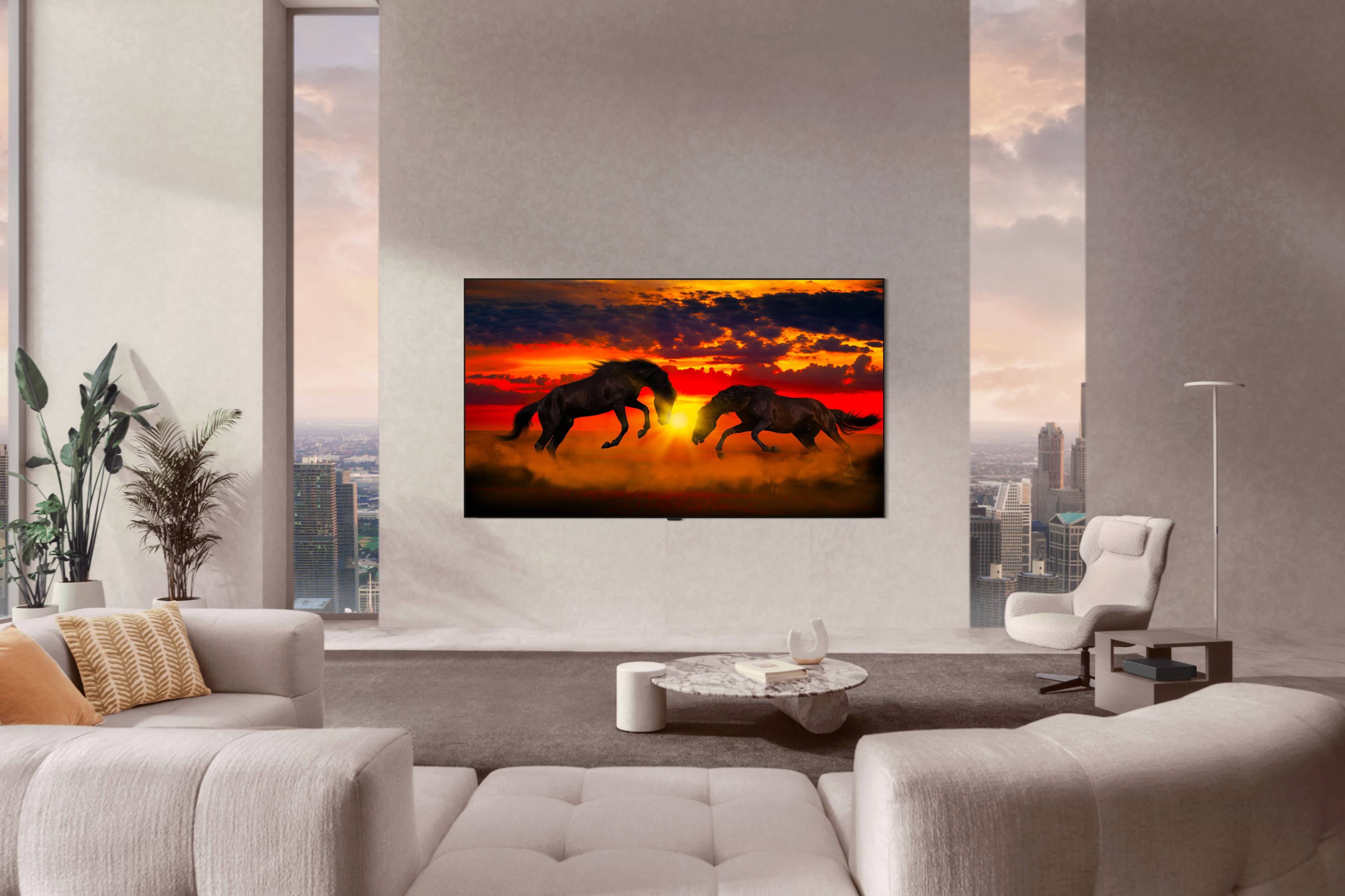 Alt View 37. LG - 83" Class W6 Series OLED evo AI 4K Smart webOS TV with Wallpaper Design, True Wireless Video & Audio Transfer (2026).