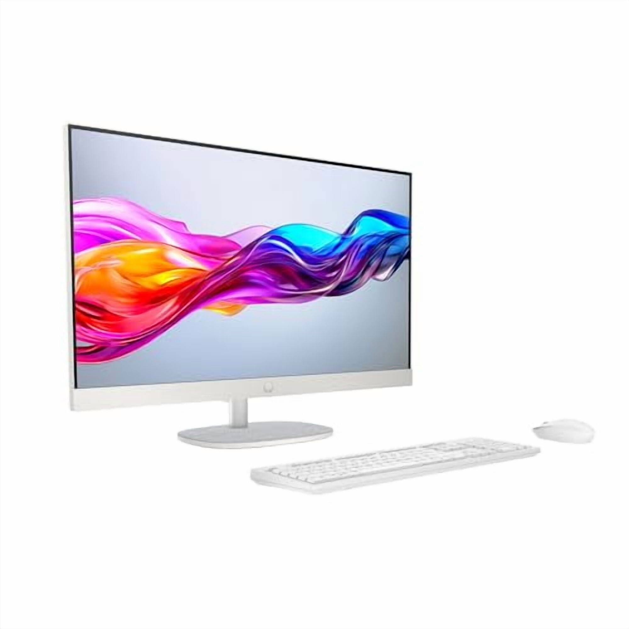 Angle. HP - HP 27-cr00 27" FHD AlO Desktop - AMD Ryzen 5 - 8GB|512GB - Windows 11 - White.