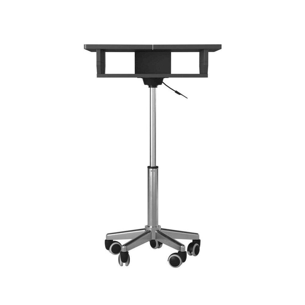 Alt View 4. FurniFact - Gray Folding Desk With Adjustable Height And Panels - Gray.