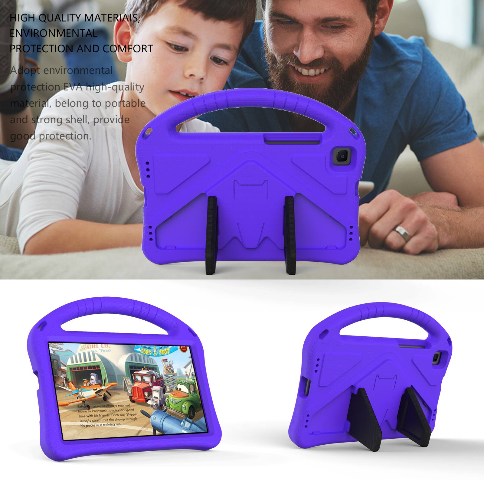 HIGH QUALITY MATERIALS, ENVIRONMENTAL PROTECTION AND COMFORT

Adopt environmental protection EVA high-quality material, belong to portable and strong shell, provide good protection.