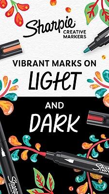 Sharpie Creative Markers  
Vibrant Marks on Light and Dark