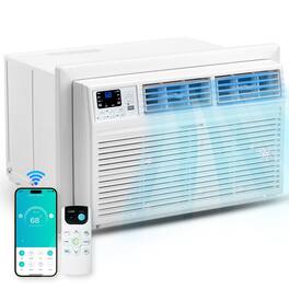 Winado - 12000 BTU Through the Wall Air Conditioner with APP & Remote Control, 3-in-1 Wall AC Unit, Dehumidifier & Fan with Timer - White