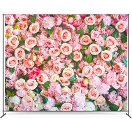 Zink - Roses Photo Backdrop. Wrinkle-Free Photo Studio Backdrop for Weddings, Valentine's Day, & More - Multicolor
