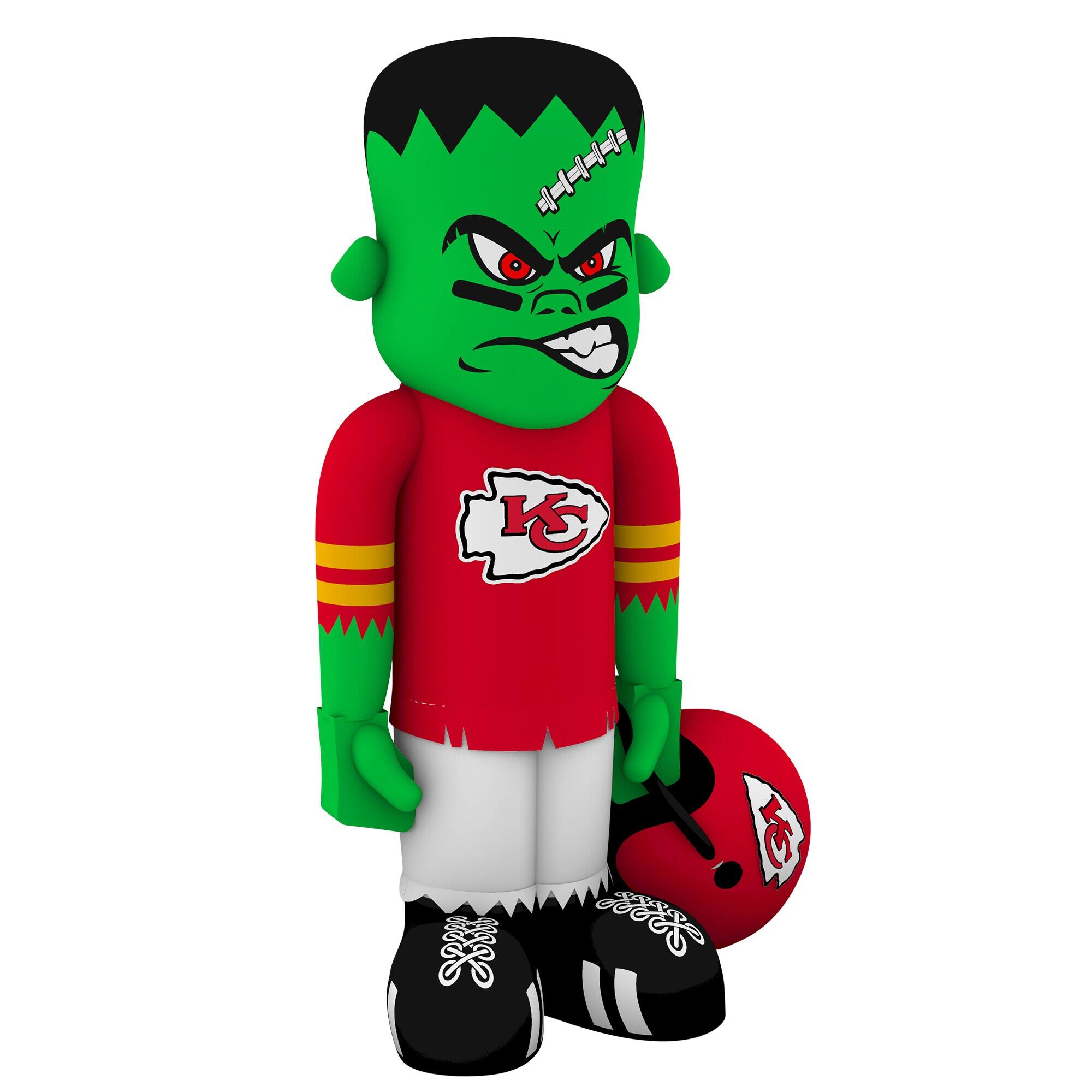 Alt View 2. Sporticulture - Kansas City Chiefs Halloween Lawn Inflatable Steinbacker - Multicolor.