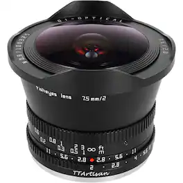 TTArtisan - 7.5mm f/2 Fisheye Lens for Micro Four Thirds, Black
