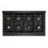 Alt View 10. ZLINE - 48 in. Wide 8 Burner Designer 6.7 cu. ft. Double Oven Freestanding DuoPro Gas Range with Black and Bronze Accents - Black Satin Stainless Steel.