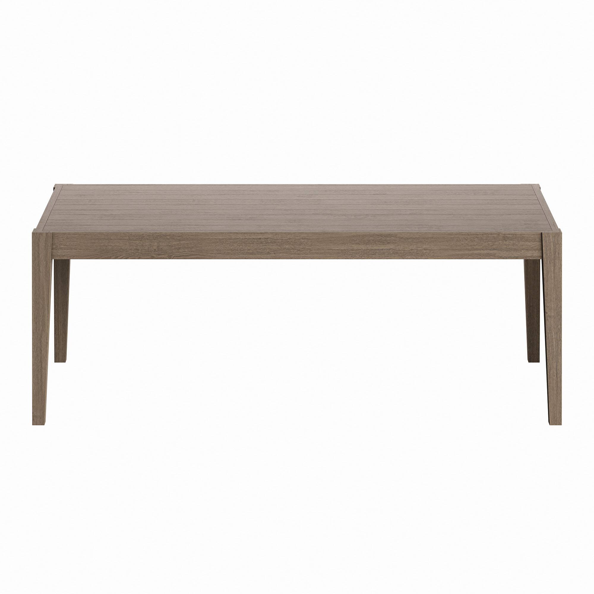 Alt View 8. Modway - Northlake 83" Rectangular Outdoor Patio Teak Dining Table by Modway - Weathered Gray.