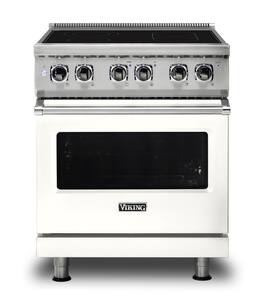 Viking - 5 Series 30" Wide Freestanding Electric Range - Pure White
