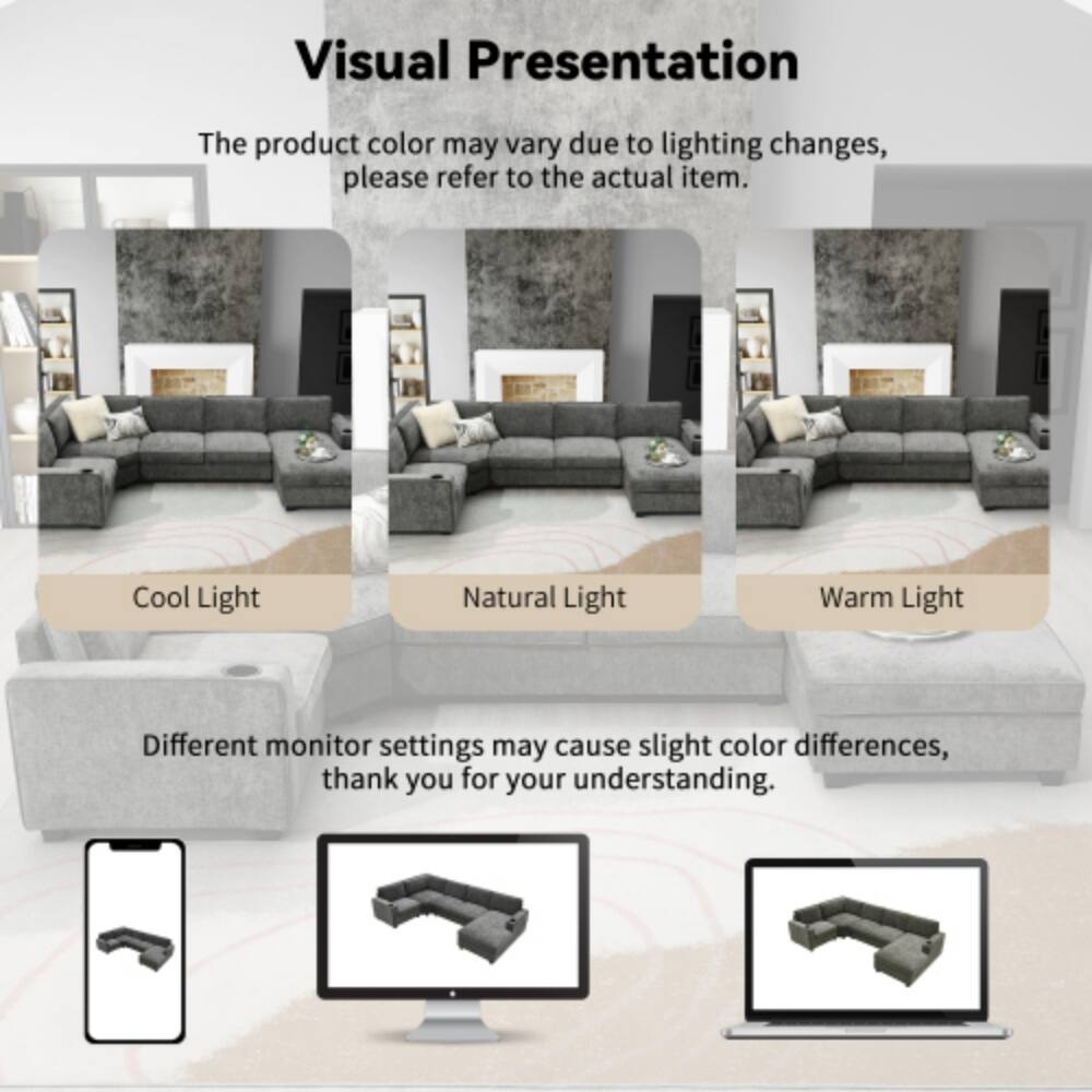 Visual Presentation

The product color may vary due to lighting changes, please refer to the actual item.

Cool Light Natural Light Warm Light

Different monitor settings may cause slight color differences, thank you for your understanding.