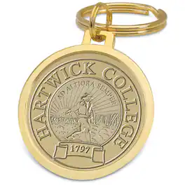 Jardine - Hartwick College Hawks Split-Wire Key Ring - Gold