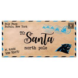 Fan Creations - Carolina Panthers 6'' x 12'' Letter to Santa Sign - Multicolor