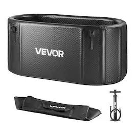 VEVOR - Cold Plunge Tub, 216 Gallon, Inflatable Ice Bath Tub Compatible with Water Chillers, Portable Cold Water Bathtub - Black