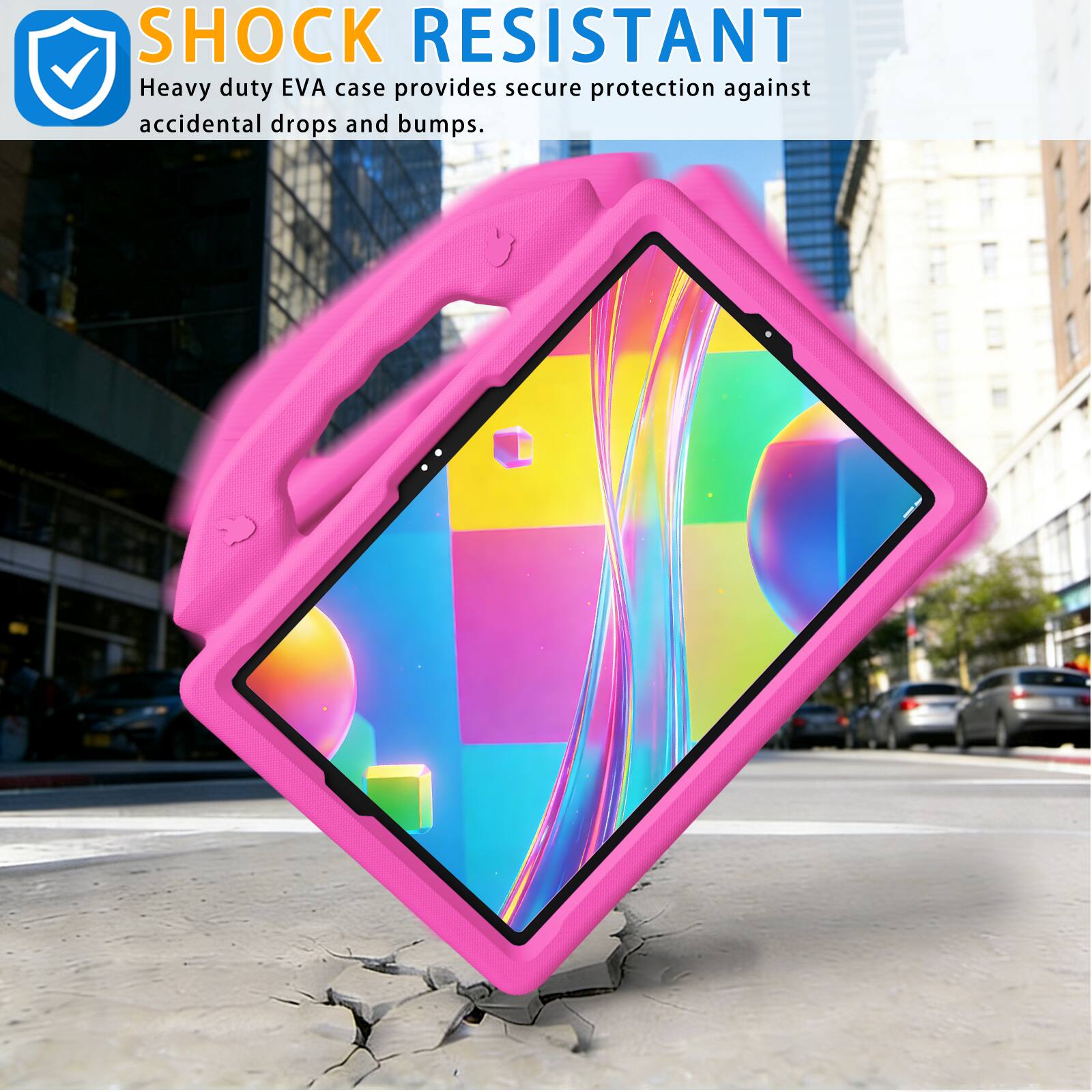 SHOCK RESISTANT  
Heavy duty EVA case provides secure protection against accidental drops and bumps.