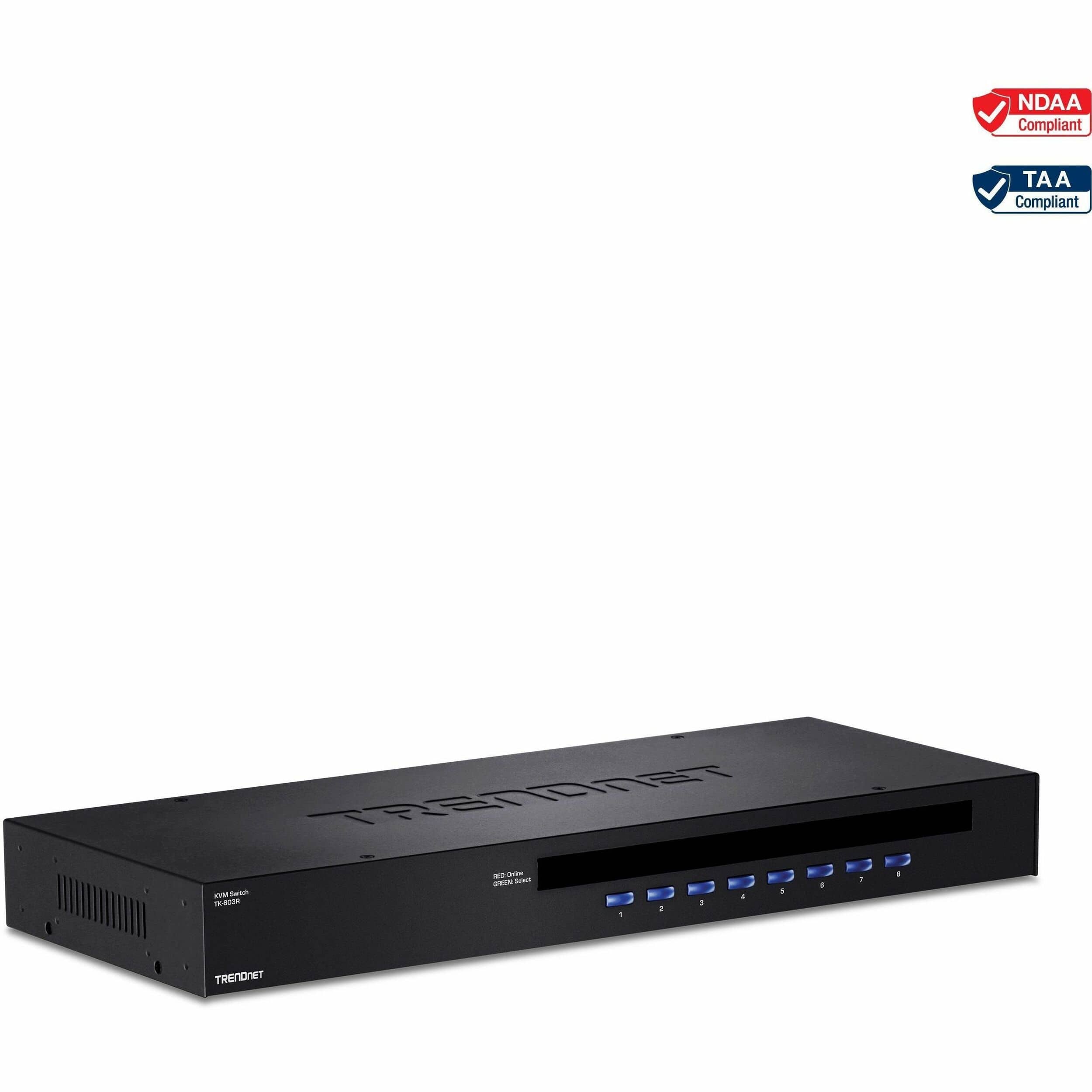 Trendnet - 8-Port USB/PS2 Rack Mount KVM Switch